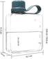 Portable Flat Water Bottle,BPA Free Reusable Tritan Plastic Travel Water Bottle Cup,Lightweight Leakproof Slim Water Bottle Fits Purse,Backpacking...